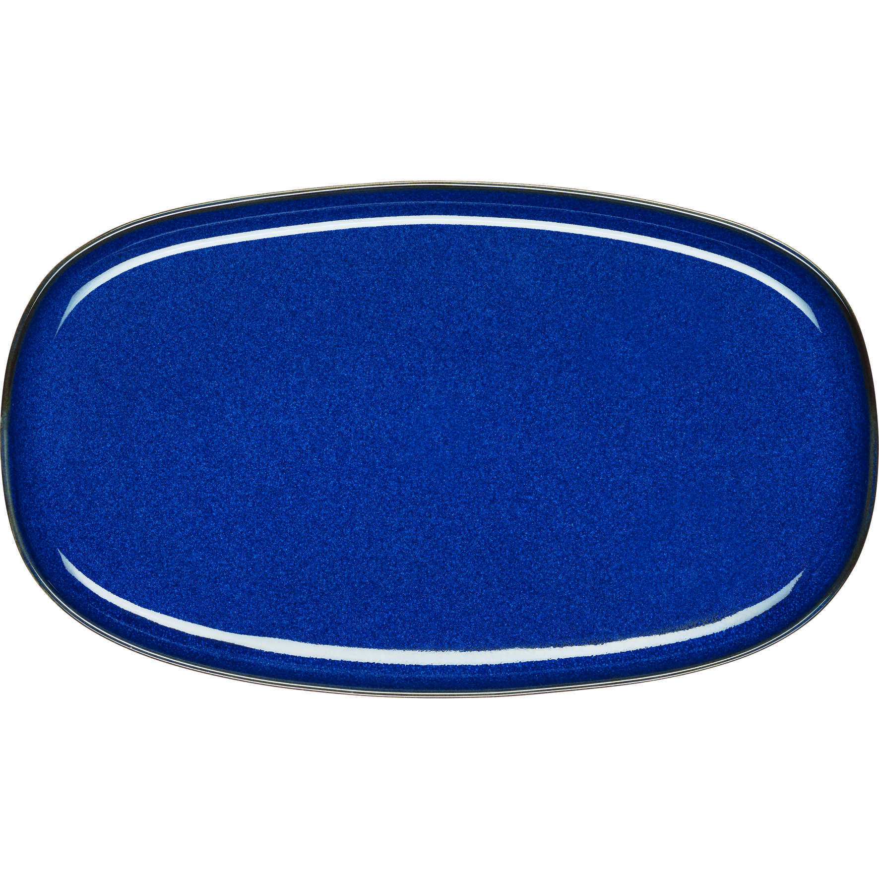 Platte oval, midnight blue 31x18cm, Saisons