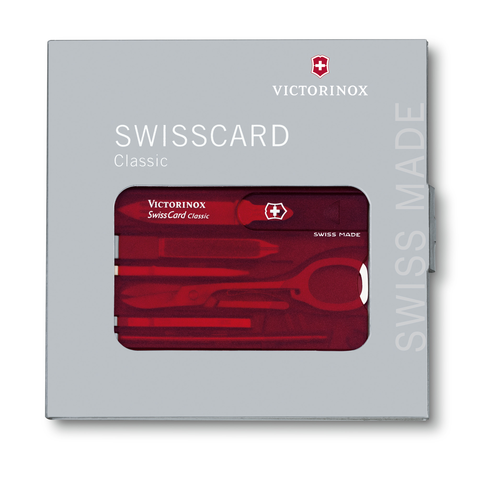 VICTORINOX - SwissCard, Rubin transparent   