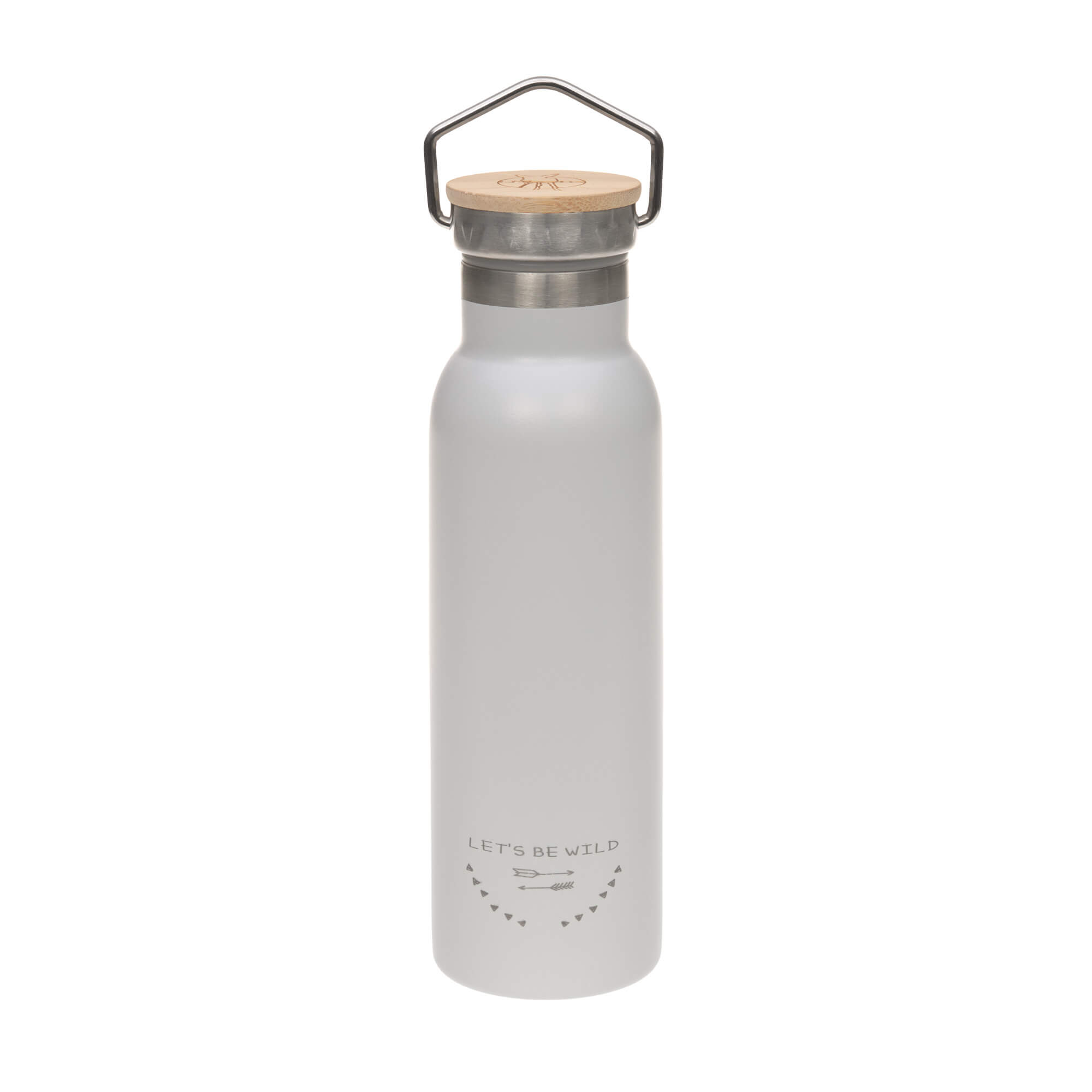 Kinder Trinkflasche Edelstahl (460 ml - isoliert), Adventure Grey