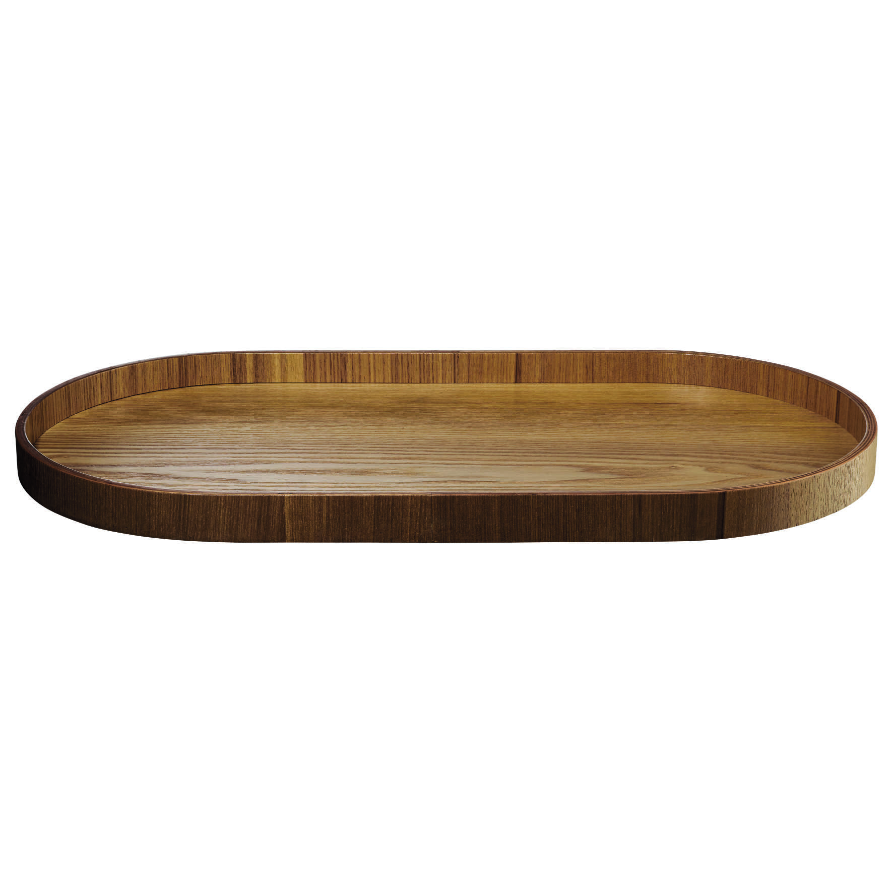 Holztablett, Wood oval, 44x22,5cm