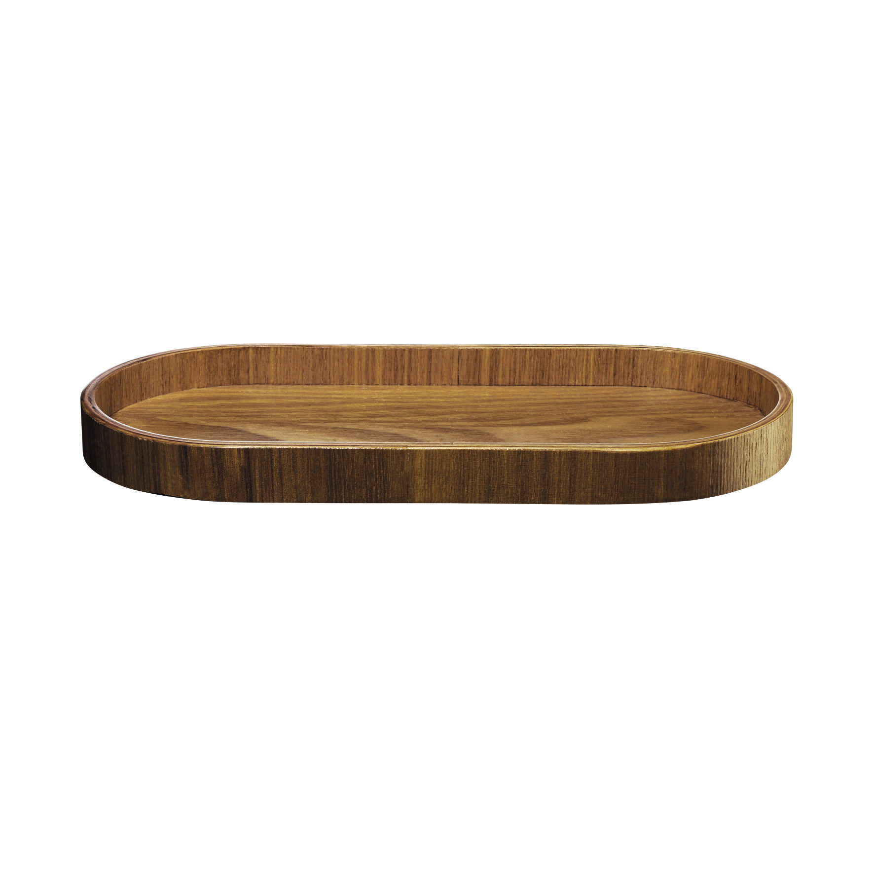 Holztablett, Wood oval, 35,5x16,5cm