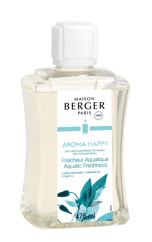 MAISON BERGER PARIS - Nachfüller für elektrischen Aroma Diffus 475ml, Happy-Aquatic Freshness